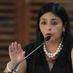 En la imagen, la canciller venezolana, Delcy Rodríguez. EFE/Archivo