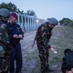 Refugiados acampando en hungria
