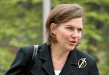 En la imagen un registro de la portavoz del Departamento de Estado de EE.UU., Victoria Nuland, quien indicó que la representación estadounidense estará compuesta por dos congresistas y el encargado de negocios en Caracas. EFE/Archiv