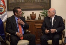 En la imagen, el canciller paraguayo, Eladio Loizaga. EFE/Archivo