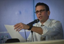 El dos veces candidato presidencial de la oposición venezolana Henrique Capriles. EFE/Archivo
