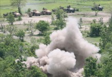 El portavoz del Departamento de Defensa estadounidense Bill Urban, comandante de la Armada, informó en un comunicado que la explosión se produjo en un edificio de la base militar estadounidense en la ciudad de Sagamihara, situada a unos 40 kilómetros de la capital, Tokio. EFE/Archivo