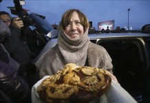 La escritora y periodista bielorrusa, Svetlana Alexiévich, premio nobel de Literatura 2015. Archivo