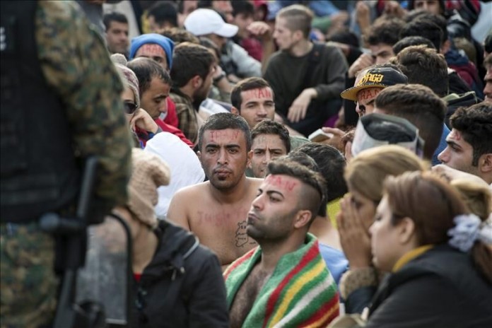 Varios refugiados buscan asilo. Archivo