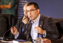 En la imagen, el vicepresidente de Venezuela, Jorge Arreaza. Archivo