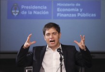 En la imagen, el exministro argentino de Economía Axel Kiciloff. EFE/Archivo